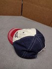 Vintage Budweiser Cap Hat Red White Blue Adjustable Strapback Beer 