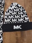 Michael Kors Winter Hat And Reversible Scarf Set New 