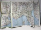 Travel Rome Vatican Pompeii Vintage Italian Street Map - Italy From Baedeker   s