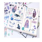 6 Sheets Washi Journal Planner Paper Feather Unicorn Cactus Sticker Scrapbook
