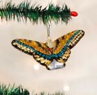 Old World Christmas Swallowtail Butterfly Blown Glass Ornament New Open Box 