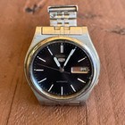 Seiko 5 7009-450p R 1980 90 Black Dial Automatic Mens Watch