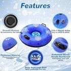 3-pack Snow Tubes For Kids   Adults  Heavy-duty Winter Sleds With Handles