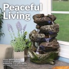 Sunnydaze Tabletop Water Fountain Relaxing Indoor Desktop Water Feature Rock