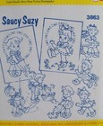 Aunt Marthas 3863 Saucy Suzy Little Girl Doin Chores Embroidery Transfer Pattern
