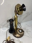 1910 All Original Polished Brass Stamped Patent Rotary Phone November 1910
