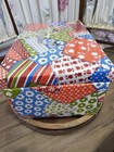 Kc Products Patchwork Sewing Box Storage Case With Handle Vintage 1970s Retro