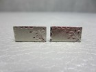 Vintage Mid Century Modern Sterling Silver Cuff Links 