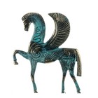 Pegasus Winged Horse Statue Solid Bronze Ancient Greek Handmade 8 4 Inches