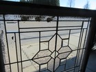   Antique Stained Glass Window With 8 Bevels   32 5 X 29   Architectural Salvage