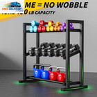 3-tier Adjustable Dumbbell Rack  Weight Rack For Home Gym Storage  Heavy Duty We