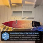 Hang 11 Surfboard Wall Mount - Surf Board Wall Hangers  Wooden Surfboard Rack