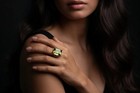 Natural Certified Green Peridot Ring 925 Sterling Silver 10 Ct Gems Ring Size 9