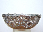 Vintage Antique Hand Chased Pierced Persian 84 Silver Bowl Maker s Mark