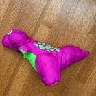 Vintage 1992 Fisher Price Puffalump Dino Roars Purple T-rex Dinosaur Plush Works
