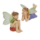 Fairy Garden Accessories Boy Girl Fairy Sculpture Miniature Fairy Figurine