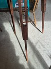 Antique Vintage Surveying Level Transit Wood Brass Tripod Camera Stand Lamp