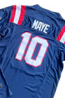       tariffs    Free  Youth s Patriots  10 Drake Maye Fuse Navy Sewn Stitched Jersey 