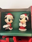 Disney Parks Mickey Minnie Mouse Sleigh Salt Pepper Shaker Set Christmas 2025