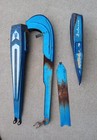 Vintage 60s Huffy Galaxie 24    Bicycle Tank Rear Rack Chain Guard Trim Parts Lot