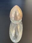 1940 s Heisey Orchid Oval Sherry Decanter With Sterling Stopper