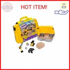 Kinetic Sand  Construction Site Folding Sandbox With 2lbs Play Sand   Toy Truck 