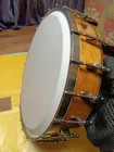 Vintage Banjo Pot rim Maple With Tone Ring  Complete With Calf Skin   10 11 16  