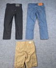 Clothing Lot Kids 5 Boys Bottoms Jeans Cargo Shorts Closet Basics Minimal Levis 