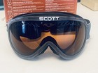 Scott Adult Ski Goggles Black Frames Amber Lenses Hydrophilic No-fog New Nib Nwt