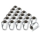 1 2-20 Wheel Chrome Lug Nuts Set 20pcs For Ford F150 Explorer Edge Silver