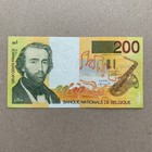 Saxophone Belgium 200 Francs Banknote 1995 Sax Pre Euro World Currency Money