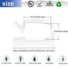 Szfudigo Cable Clips   50pcs Electrical Cord Management Small  Transparent
