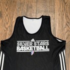 San Antonio Silver Stars Womens Wnba Rare Vtg Adidas Practice Jersey Size  Large