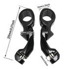 For Harley Motorcycles Extend Long Angled Highway Foot Pegs Mount Clamp Brackets