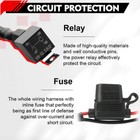 Colight Led Light Bar Wiring Harness 2 Leads 12v 40a Fuse Relay On-off Switch