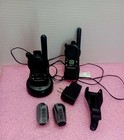 2 Motorola Cls1110 Uhf 2 Way Radio Walkie Talkie W  Batteries   1 Chgr   Ac adap