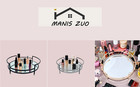 Round 12  Mirror Decor   Golden Tray  Plateau  Bandeja  Metal Mirror