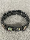 Catholic Saints Icon Bracelet Stretch Beaded Jesus Mary Religious Prayer Faith 