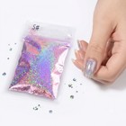 Laser Holographic Rainbow Nail Glitter Powder 10g 5g Pink Silver Purple Diy Dust