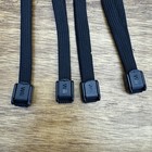 Lot Of 4 Oem Nintendo Wii Remote Wrist Straps Rvl- 018 Black Cleaned Authentic