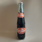 Dr  Pepper Vtg 1970s Unopened Soda Pop Bottle Ribbed Green Glass 10oz Oval Logo