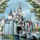Vintage Disneyland Castle Ceramic Ashtray Excellent Condition