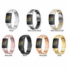 Metal Stainless Steel Watch Band Strap Bracelet For Fitbit Charge 6 Tracker
