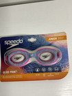 Speedo Junior Glide Print Goggles Flex Fit Uv Protection Anti Fog Lenses  6-14
