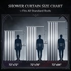 Gothic Shower Curtain Set Black Damask Fabric Shower Curtain Antique Victorian