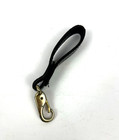 Black Leather Gloss Black Duty Belt Key Holder