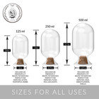 Atzi Match Cloche Bottle Fireplace Matches Holder Matches Cloche Large Matches