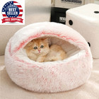 Cat Beds Simple Comfort Warm Puppy Sleeping Nest 2 In 1 Warms Long Soft Plush Ro