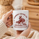 Western Cowboy Coffee Mug Vintage Rodeo Rider Gift For Him Freeships