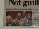 Detroit Free Press Newspaper Oct 4  1995  not Guilty  Front Page O j  Trial